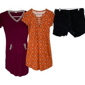 Lot of 3 Size S 5 Jr NOBO Dress Hollister Shorts Tennis Dress RAA10433 GUC